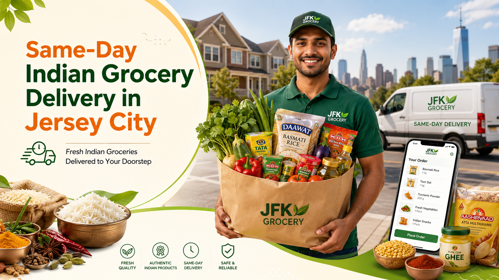 Same-Day Indian Grocery Delivery in Jersey City: How JFK Grocery Makes It Easy