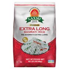 LAXMI EXTRA LONG BASMATI RICE 40LB